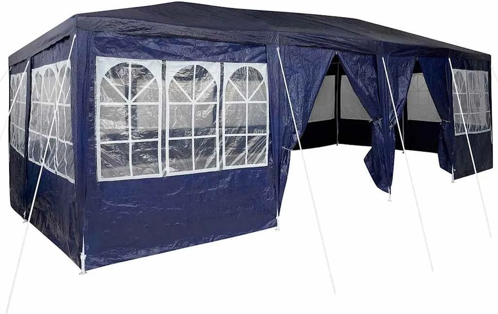 vidaXL Partysátor Kék 800 x 400 x 266 cm Polietilén