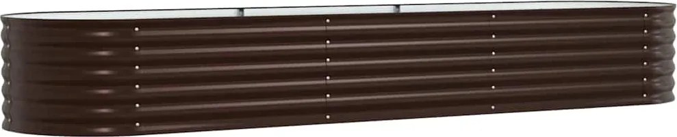 vidaXL Emelt Ágy Barna 320 x 80 x 44 cm Acél