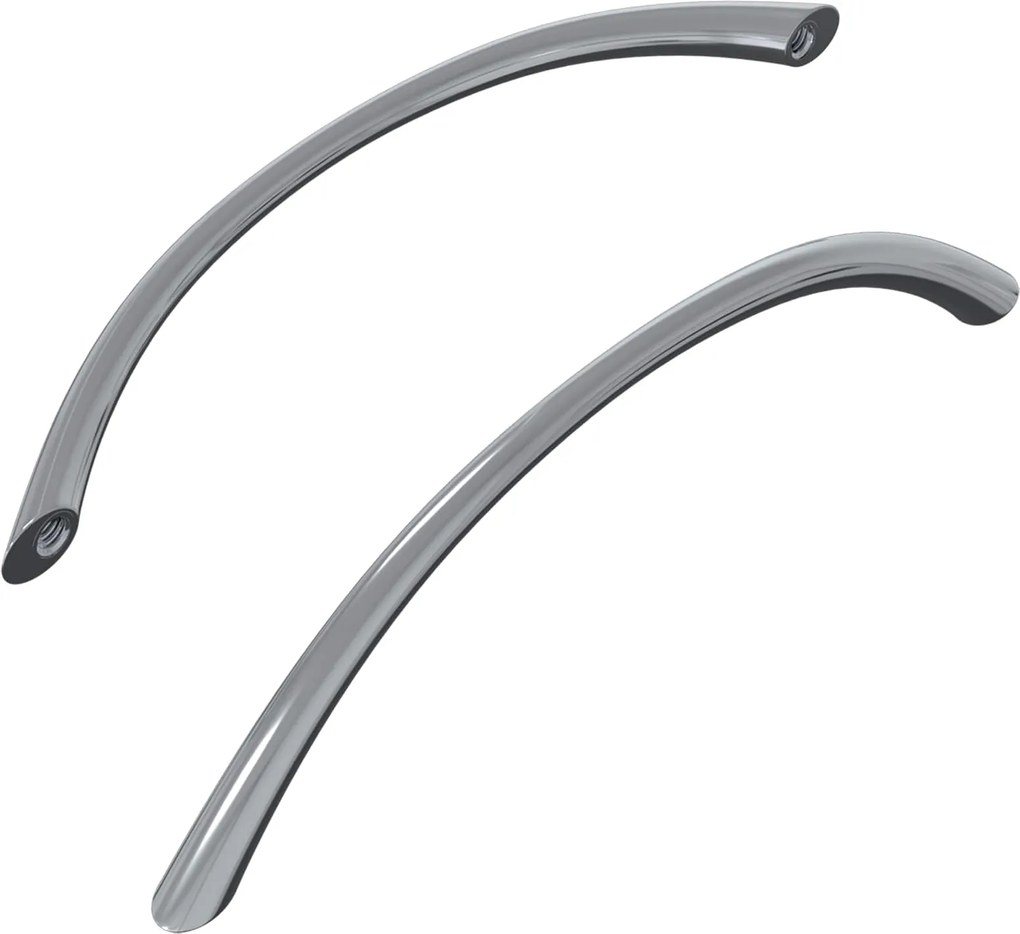vidaXL Fogantyú 2 pcs Ezüst 107 x 3.6 x 23 mm Rozsdamentes acél
