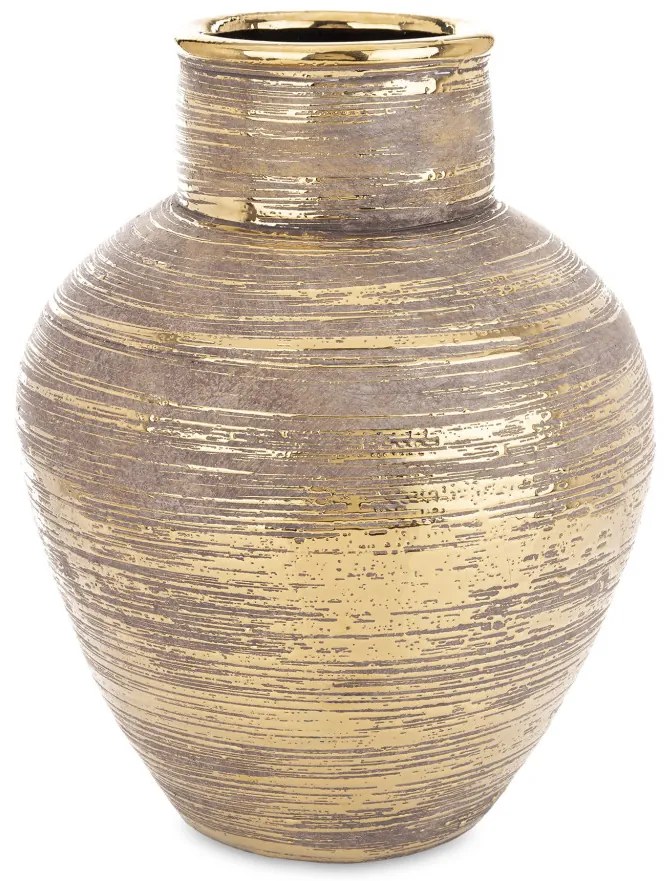 Váza kerámia arany 35x26x26cm