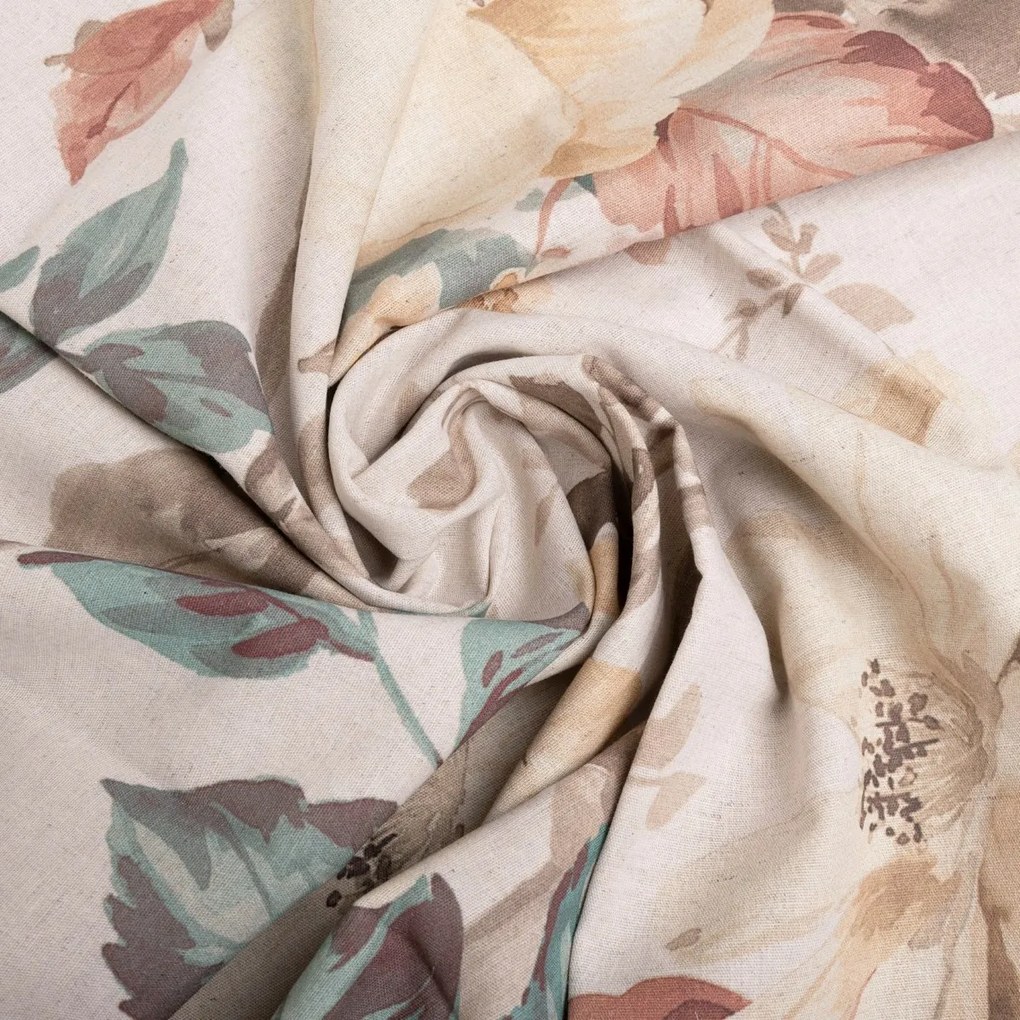 Rose pamut és len keverékből készült ágyneműhuzat, 220 x 200 cm, 2x 70 x 80 cm