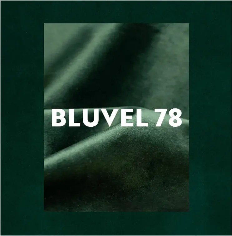 Bárszék CHIC VELVET fekete lábakkal, sötétzöld