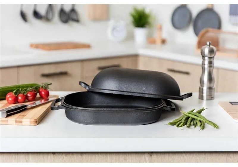 Banquet EXCELLENT öntöttvas sütőedény, 39 x 26 x 14 cm