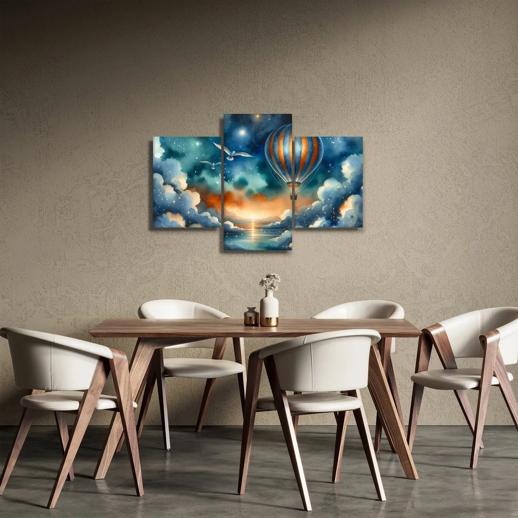 Kép - Repülés az éjjeli ég alatt (90x60 cm)