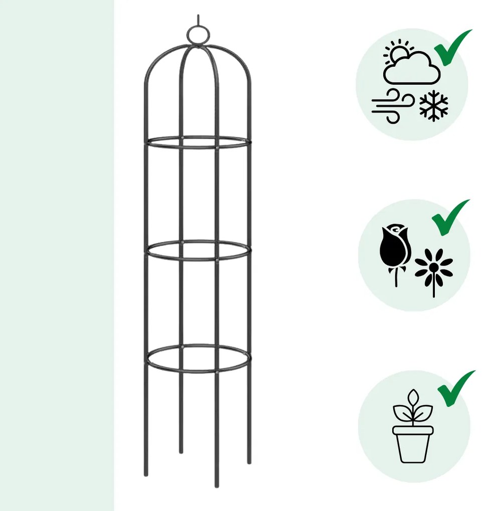 Kúszó virágtartó 200x40 cm Gardebruk