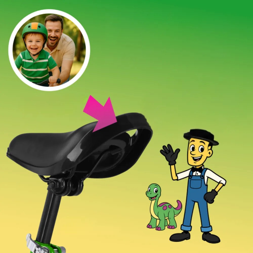 Rennmeister QUIDO gyerek futóbicikli, 3 éves kortól, zöld