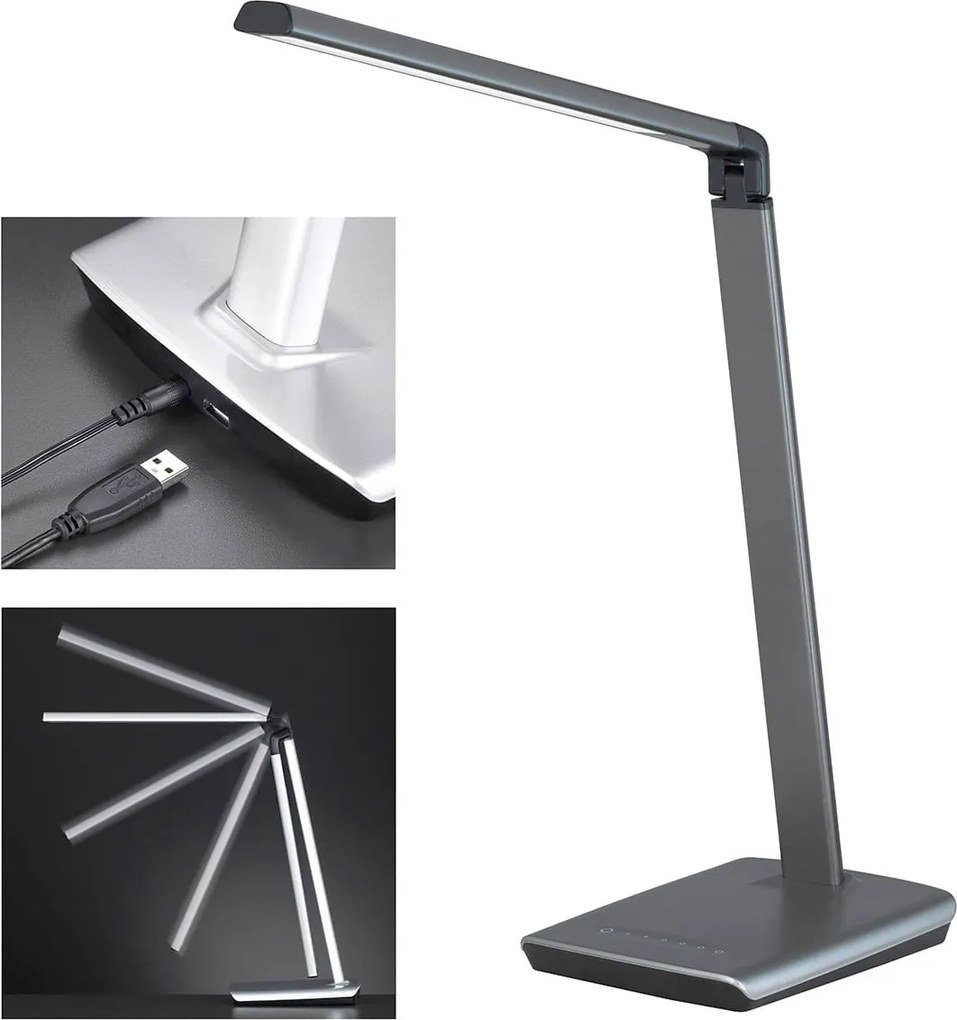 Fischer & Honsel modern asztali lámpa bright szürke fhl50433
