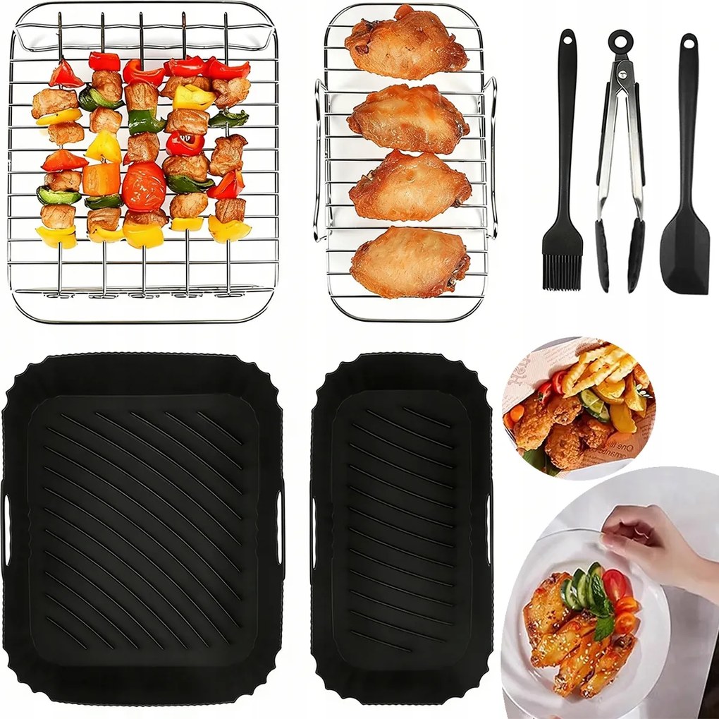 Akcesoria Air Fryer Olajsütőhöz 12 Részes Készlet