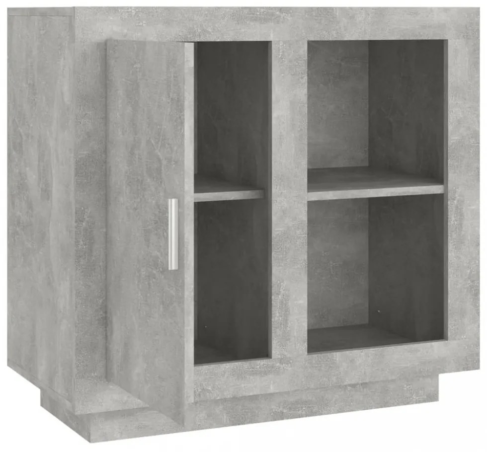 betonszürke színű tálalószekrény 80 x 40 x 75 cm