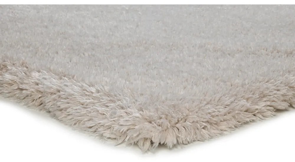 Bézs szőnyeg újrahasznosított szálakból 60x110 cm Shaggy Reciclada – Universal
