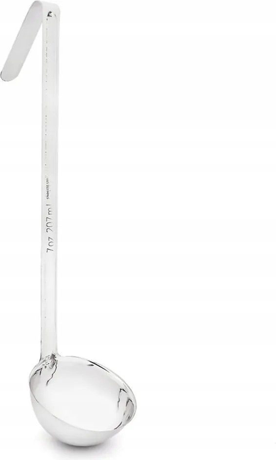Rozsdamentes acél merőkanál levesekhez és szószokhoz, 210 ml