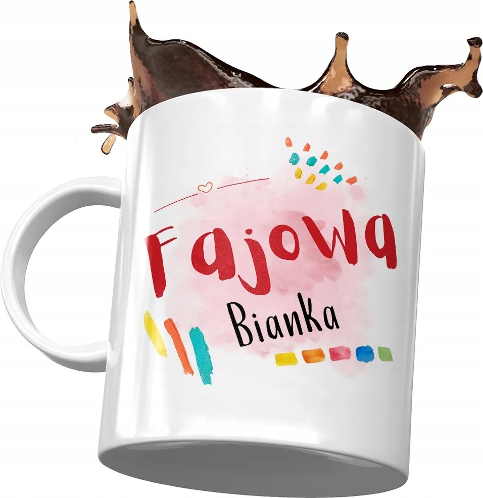 Bögre Bianka Feleség Barátnő Ajándék Nyomtatott Fotóval