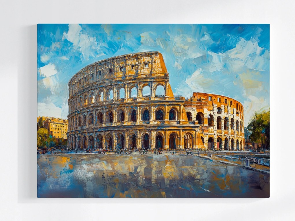 Vászonkép Canvas Róma Colosseum Építmény Műemlék Építészet 100x75