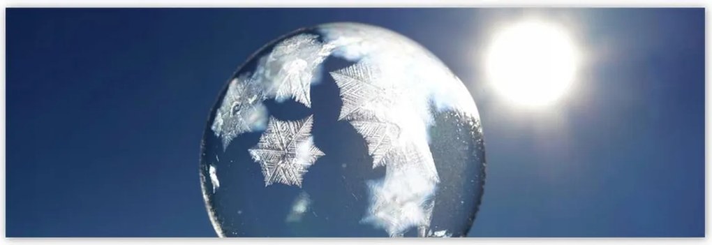 Poszterek 200x66 Fagyasztott gömb Karácsony