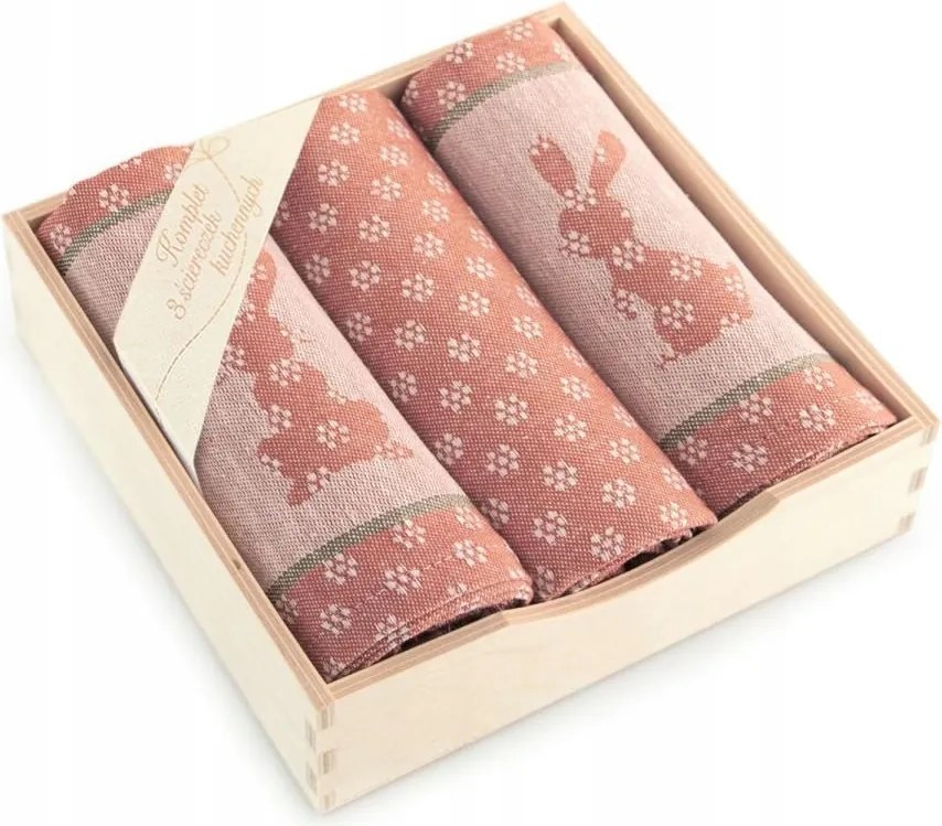 Húsvéti törlőkendő szett 3 db-os vörös