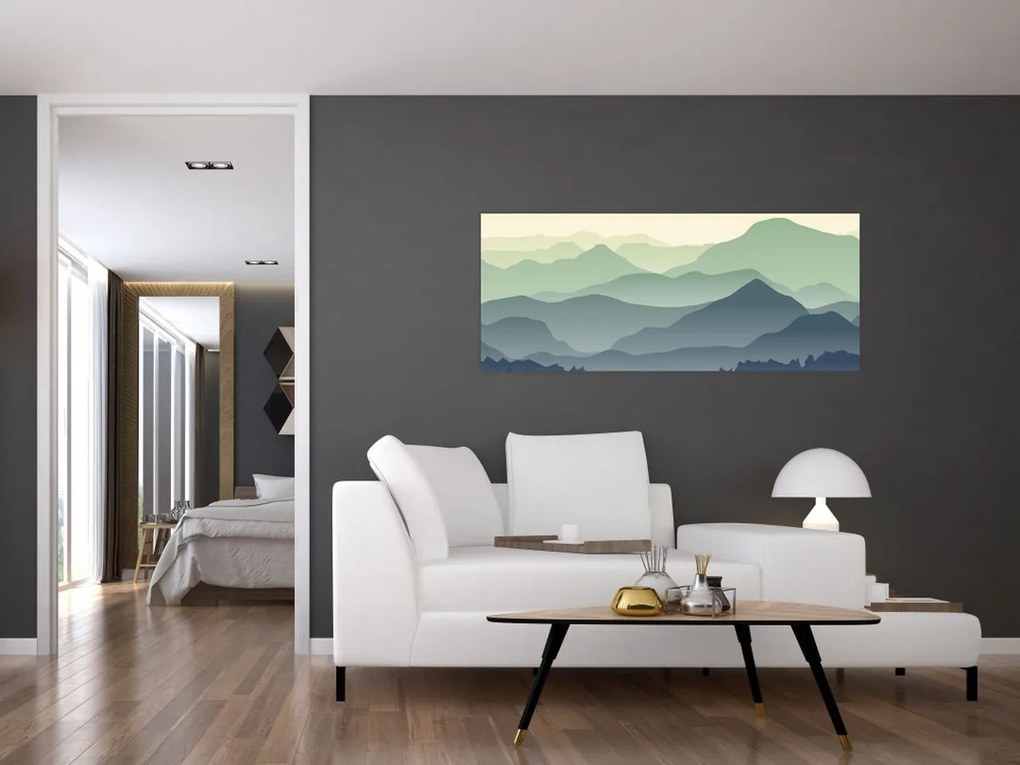 Kép - Forest Mountain (120x50 cm)