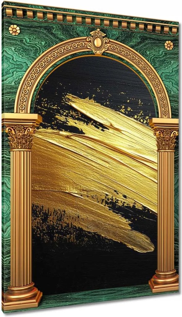 Vászonkép 40x60 Arany csillogás ecsettel