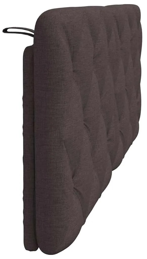 sötétbarna szövet fejtámla párna 140 cm