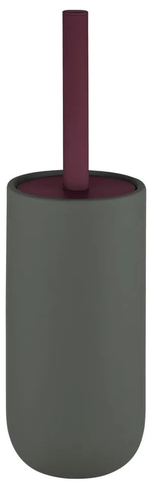 Sötétzöld kerámia WC-kefe Lotus Play – Mette Ditmer Denmark