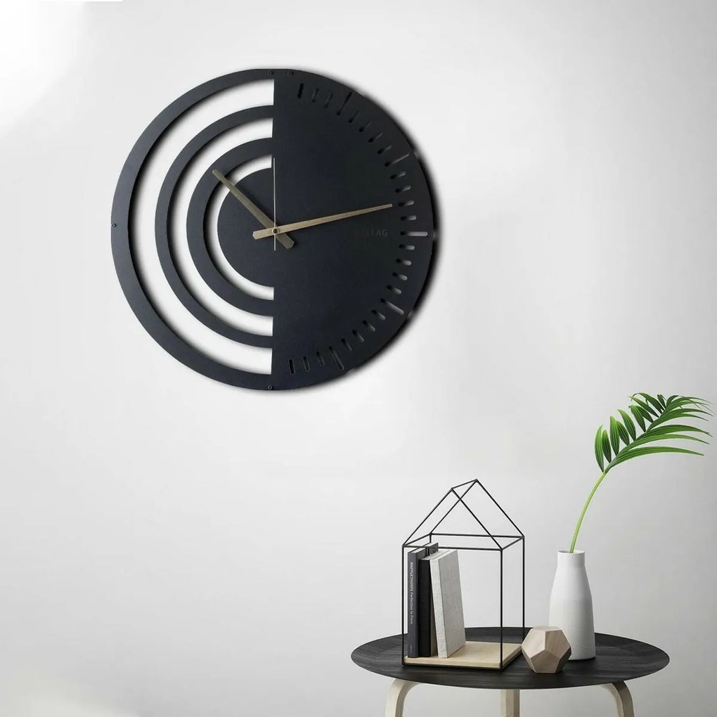 Falióra Chrono Fekete , 50 x 50 cm