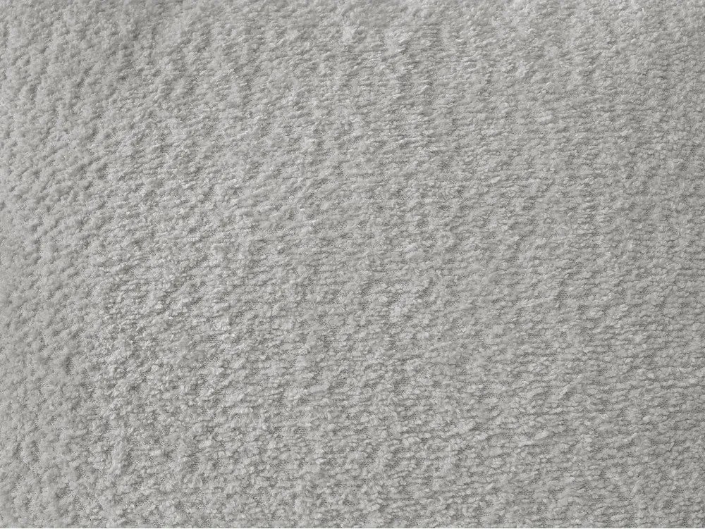 Világosszürke buklé kinyitható-tárolóhelyes sarokkanapé (jobb oldali-heverő résszel) Montaigne – Bobochic Paris