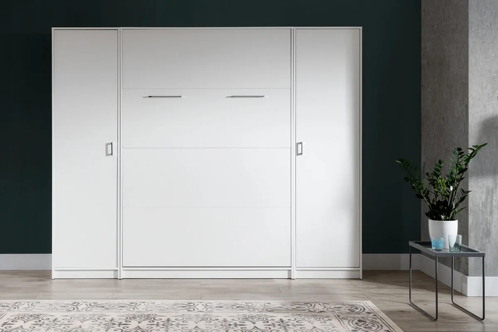 Basic felnyitható ágy 140x200 magas - fehér magasfényű