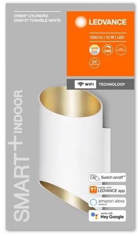 Ledvance - LED Dimmelhető fali lámpa SMART+ CYLINDRO LED/12W/230V Wi-Fi