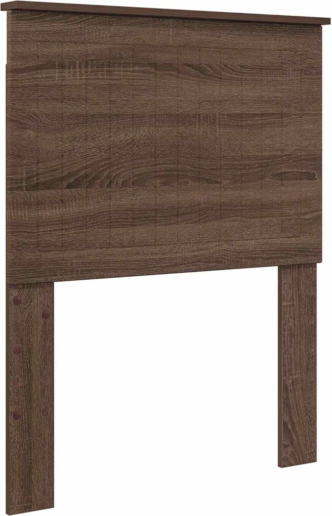 vidaXL Fejtámla fejtámlával Barna Tölgy 75 cm Faanyag