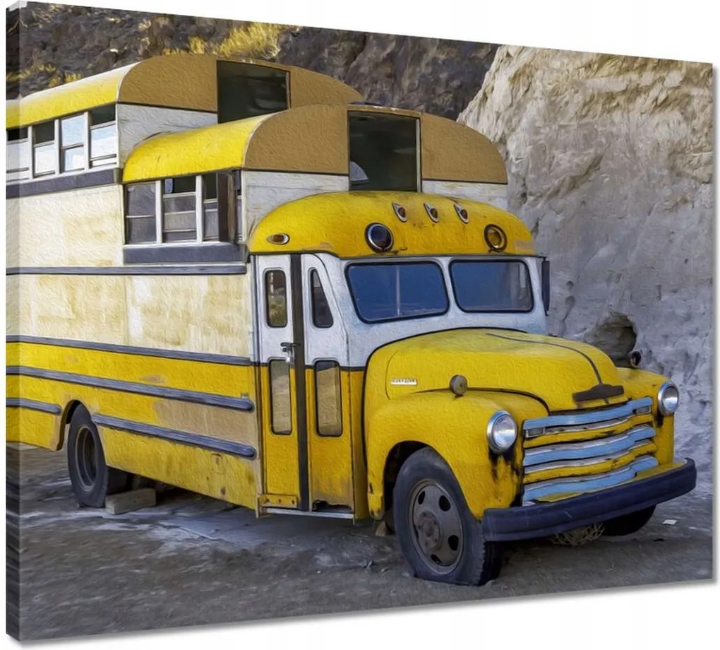 Vászonkép 50x40 Amerikai munkakocsi