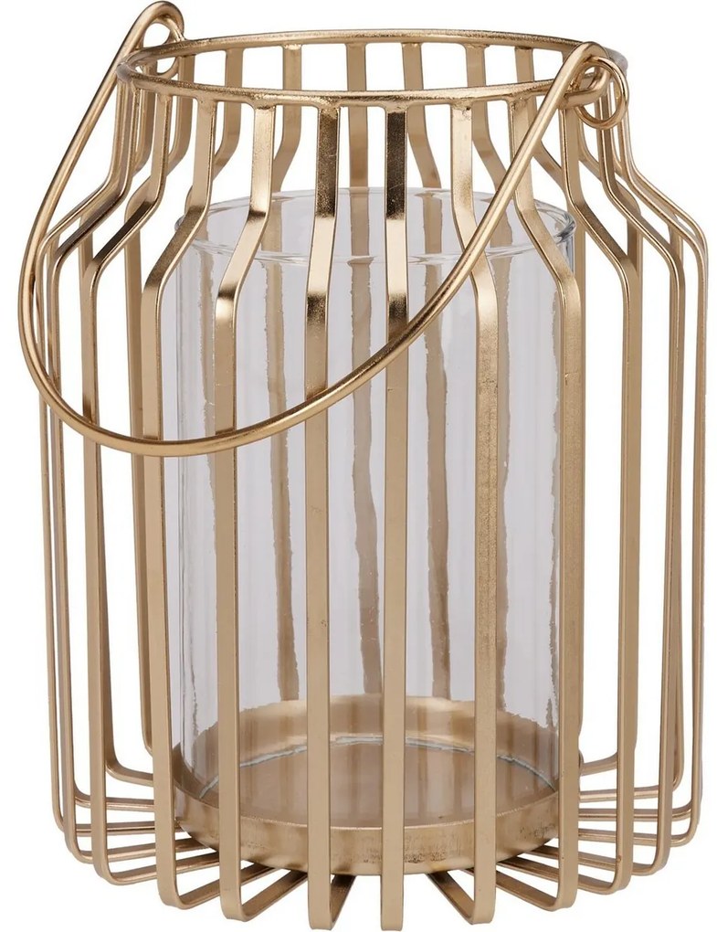 Aurea fém lámpa, 18x21 cm