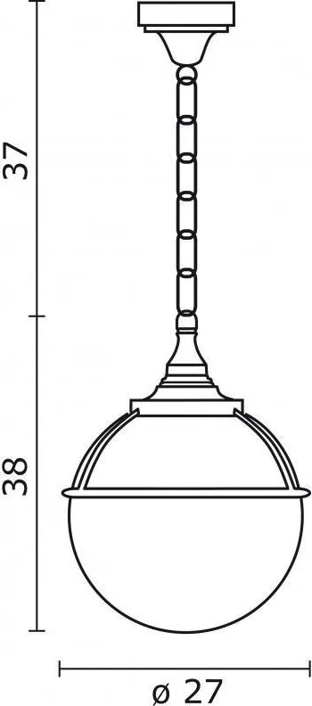 NOVOLUX 061G-G05X1A-01 CLIC-CLAC Kültéri Függő Lámpa Fehér IP43