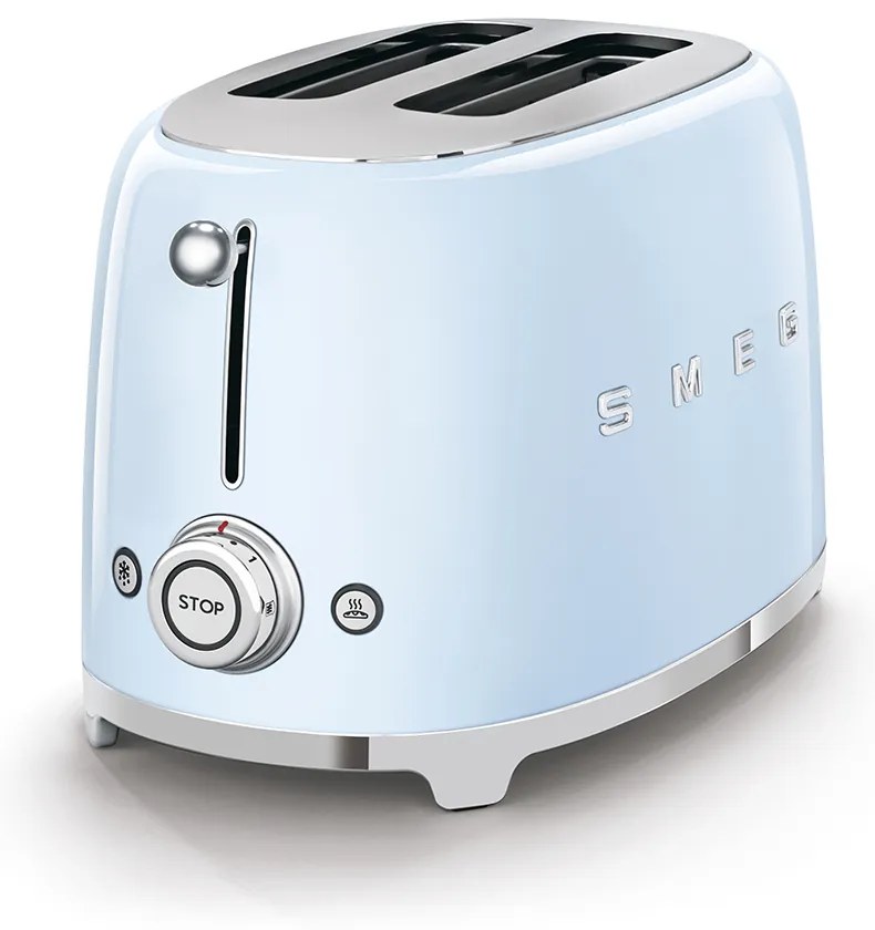 50-es évekbeli, Retro stílusú kenyérpirító, P2 pasztellkék 950W - SMEG