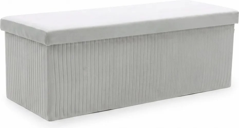 MALAGA összehajtható tárolós puff 110 cm ,szürke