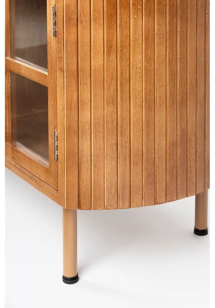 Natúr színű kaucsukfa TV-állvány 150x55x38 cm Yaz – White Label