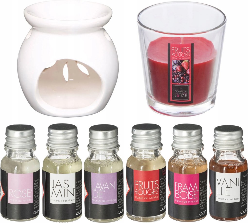 Aromás Kandalló Szett 6 Db Illóolaj Gyertya