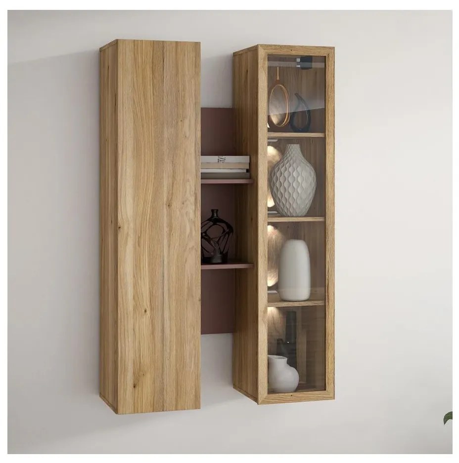 INAR fali polc tölgy/barna