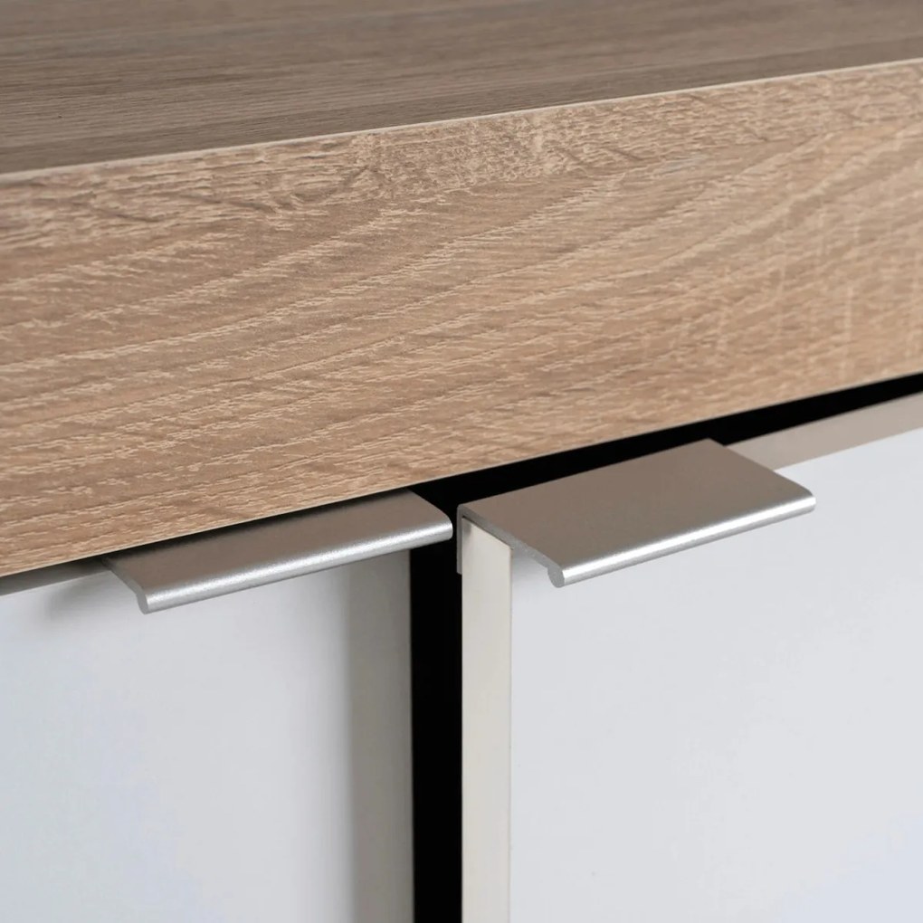 BLAGO komód 180 cm sonoma tölgy/fehér