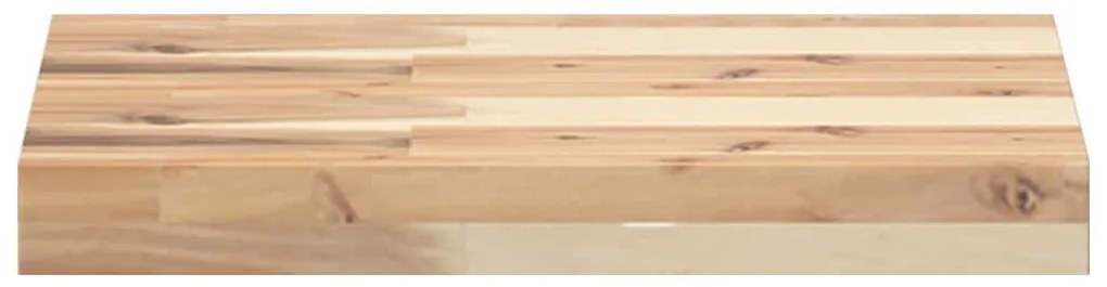 3 db kezeletlen tömör akácfa függőpolc 40 x 30 x 4 cm