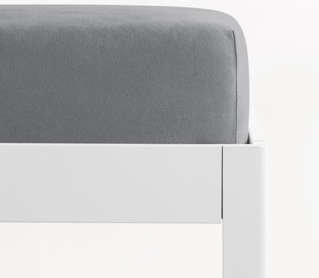 Goldea jersey gumis lepedő - sötétszürke 120 x 200 cm