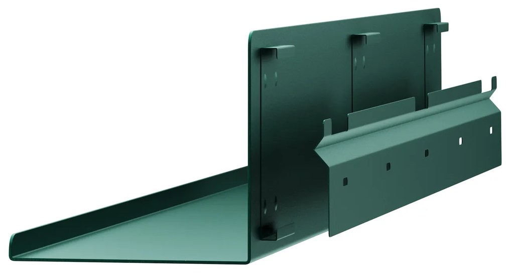 Függeszthető fém polc, üvegzöld, 700 mm: JOANNE Modern