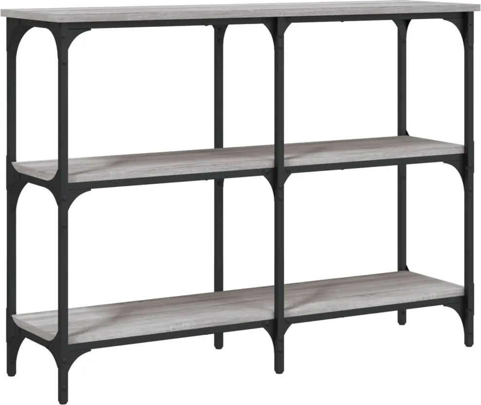 vidaXL szürke sonoma színű szerelt fa tálalóasztal 100x29x75 cm