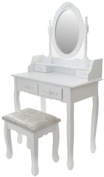 Fésülködő asztal Primadonna WHITE