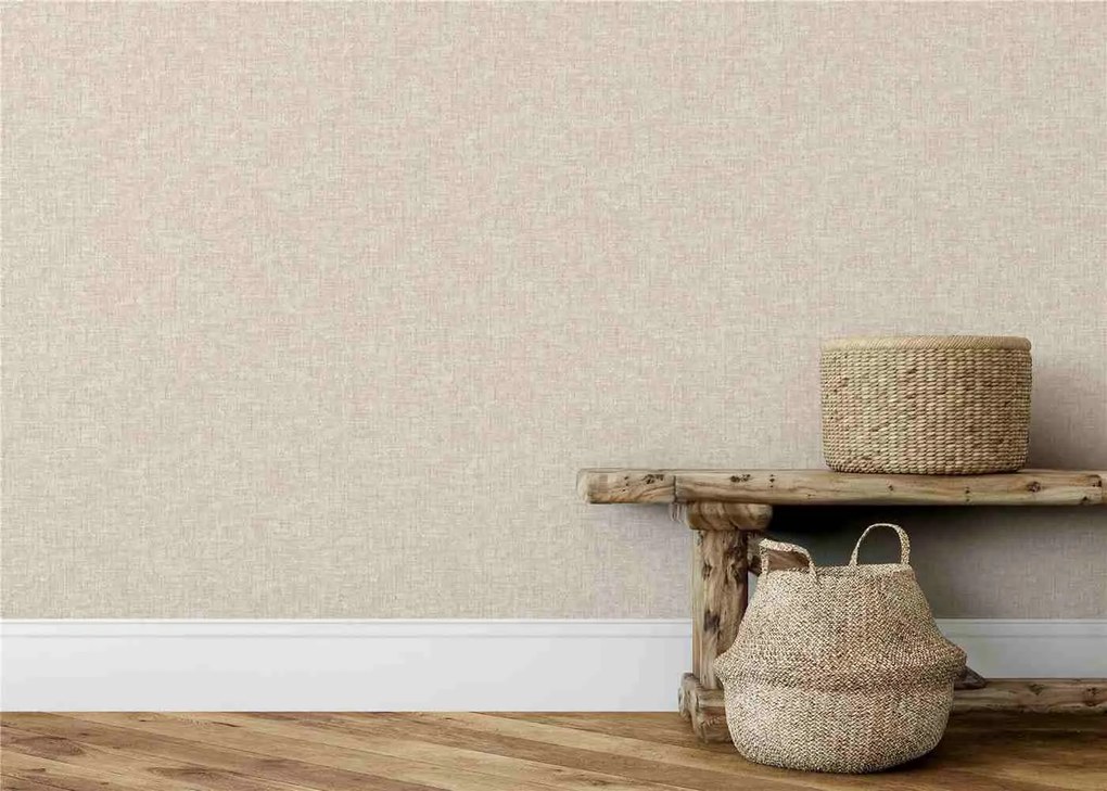 Esselle Home A La Mode Artisan Weave bézs egyszínű szövet hatású vlies tapéta – 100008EH
