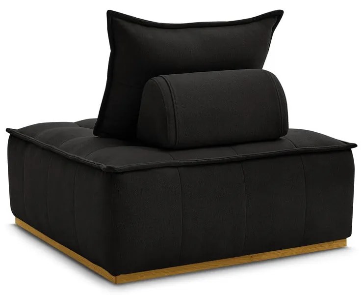 Fekete zsenília fotel Elisa – Bobochic Paris