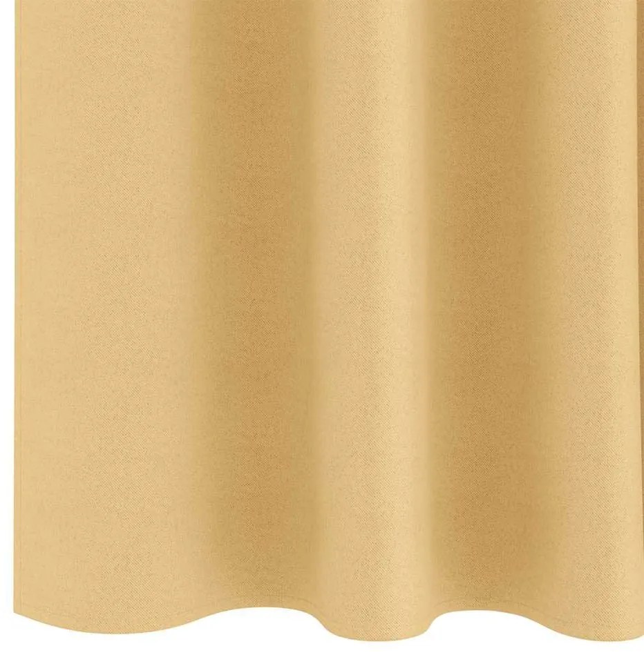 Függönyök függönyökkel 2 pcs Bézs 140x140cm Poliészter