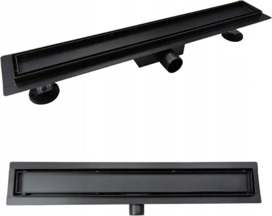 Sea Horse Lineáris lefolyó 2 az 1-ben Fekete matt 50 cm