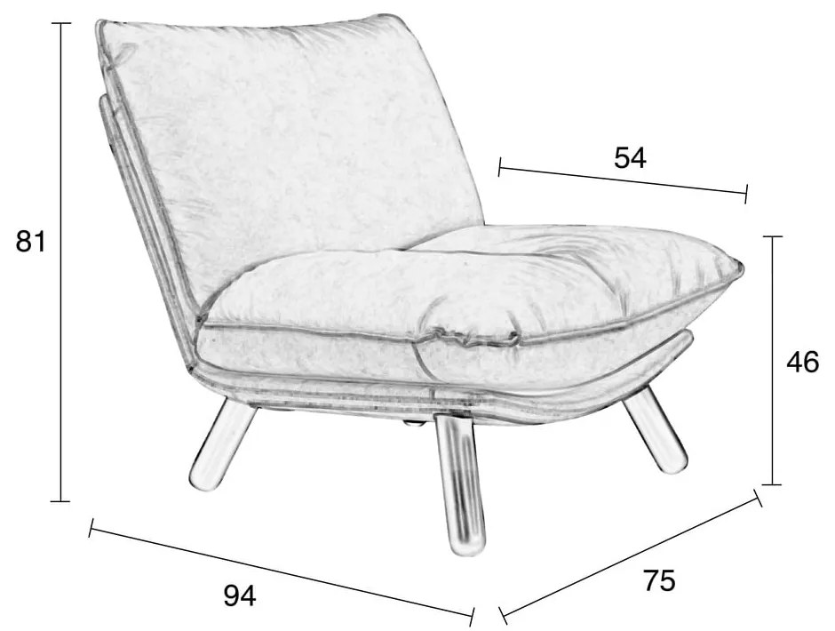 Lazy Sack szürke fotel - Zuiver