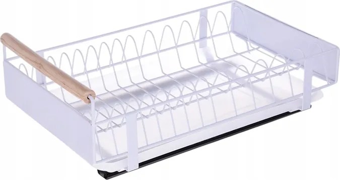 Kihúzható fiókos szekrény tányérszárító csepegtető rendszerező fehér