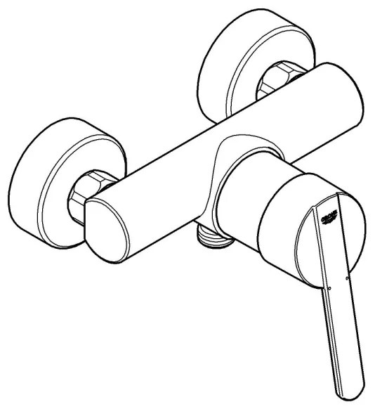 GROHE 32270000 - FEEL zuhanycsaptelep DN 15, fényes króm