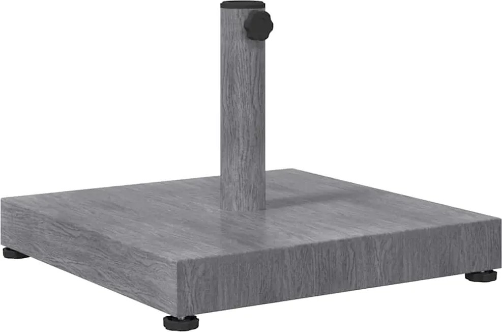 vidaXL Napernyőtalp Sötétszürke fa hatás 45 x 45 x 31,5 cm